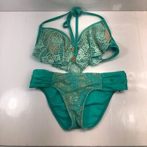 Luli Fama Bikini Top S & Bottom XS